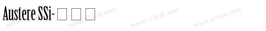 Austere SSi字体转换